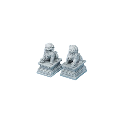 Wächterlöwen-Set, grau