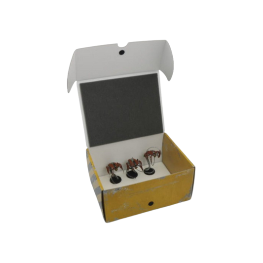 Half-size Medium Box for magnetically-based miniatures + metal plate on the insi