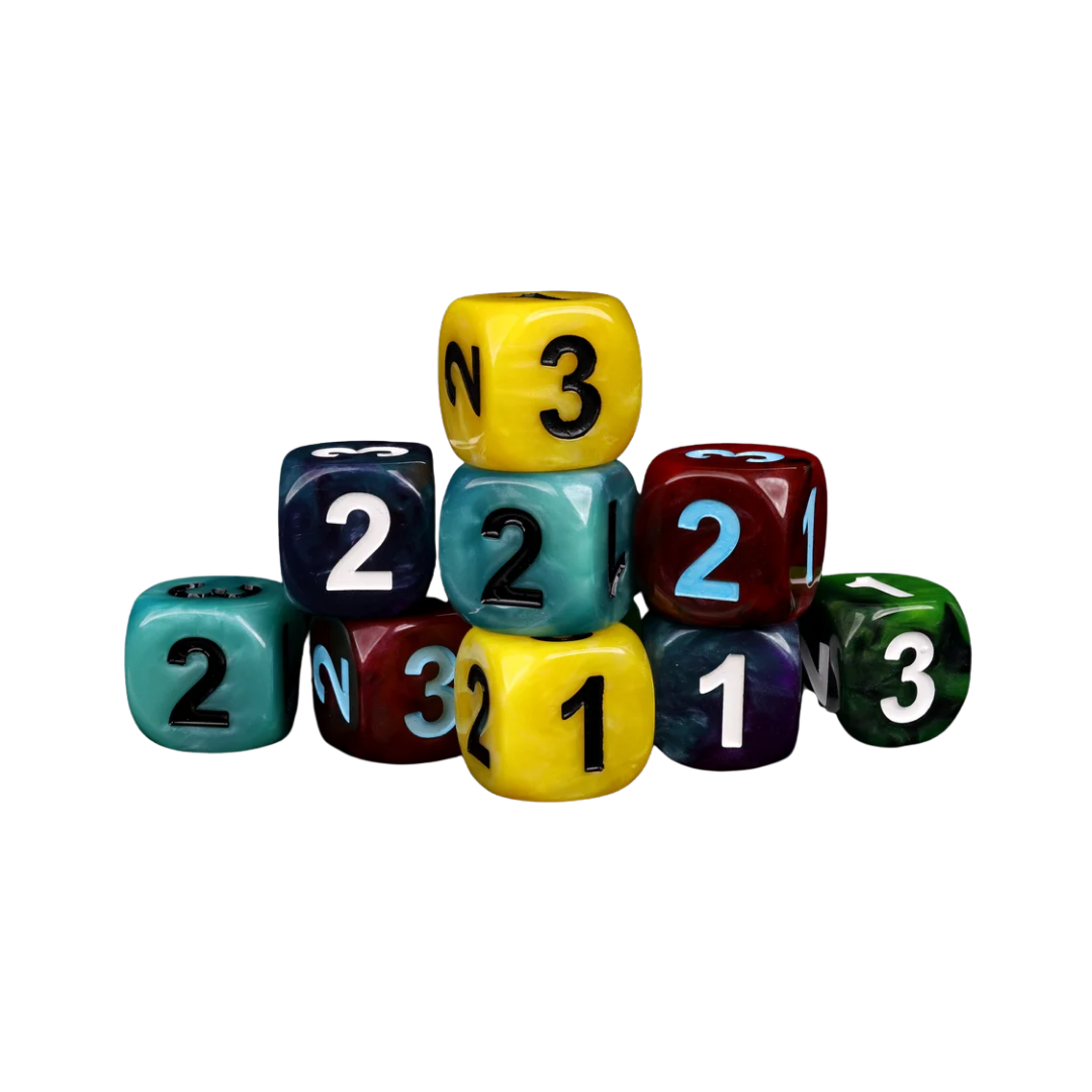D3, Six Sided - Variety Color (10 Stück)