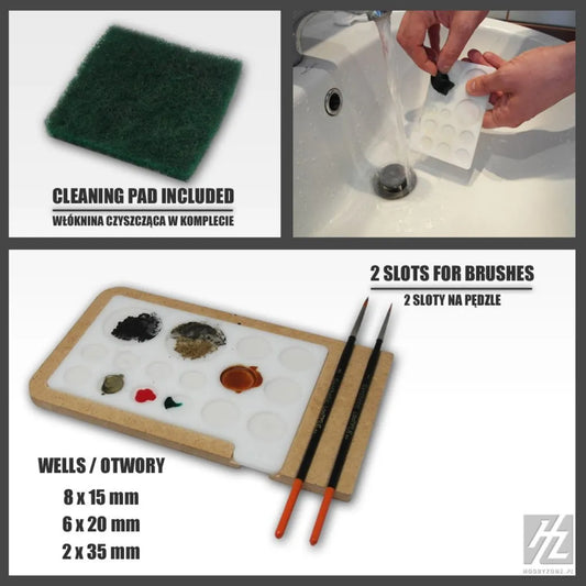 Acrylic Painting Palette-HobbyZone-Radaddel