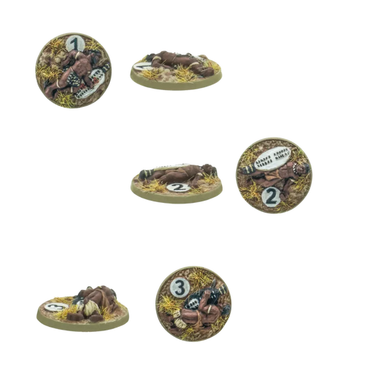 Black Powder Epic Battles: Zulu! - Zulu Impi Casualty Markers-Warlord Games-Radaddel