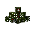 Bloody Orcs Dice 16mm Square (25 Stück)-Baron of Dice-Radaddel