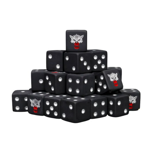 Bloody Wolf Dice 16mm Square (25 Stück)-Baron of Dice-Radaddel