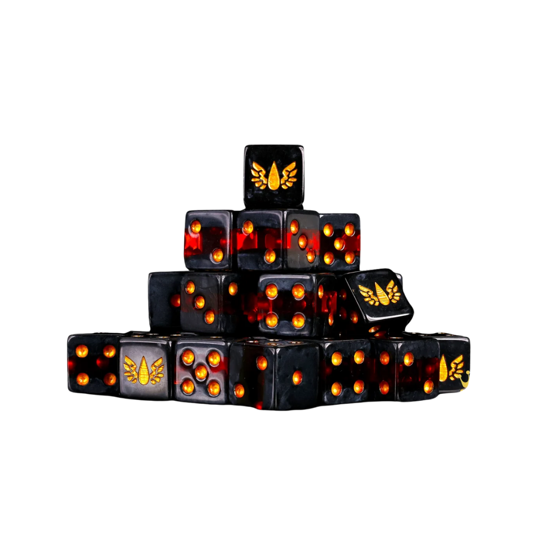 Blood Curse Dice Square 16mm (25 Stück)