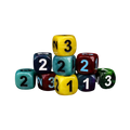 D3, Six Sided - Red (10 Stück)-Baron of Dice-Radaddel