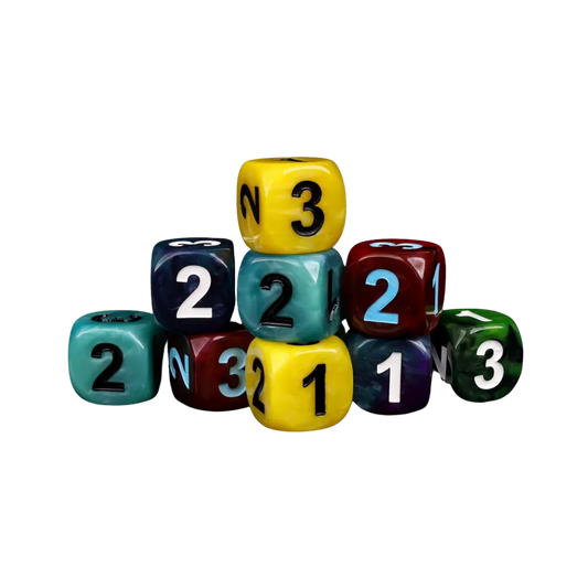 D3, Six Sided - Red (10 Stück)-Baron of Dice-Radaddel