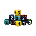 D3, Six Sided - Variety Color (10 Stück)-Baron of Dice-Radaddel