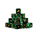 Drake - Green & Gold Dice 16mm Square (25 Stück)-Baron of Dice-Radaddel