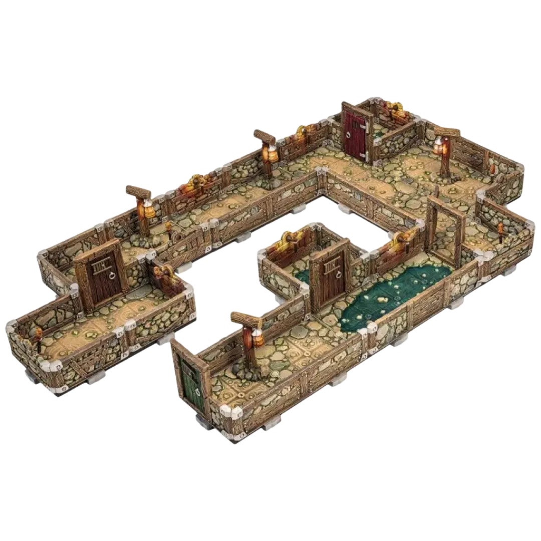 Dungeons & Lasers: Dwarven Mine Half-Height Walls-Archon Studio-Radaddel