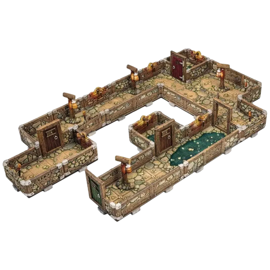 Dungeons & Lasers: Dwarven Mine Half-Height Walls-Archon Studio-Radaddel