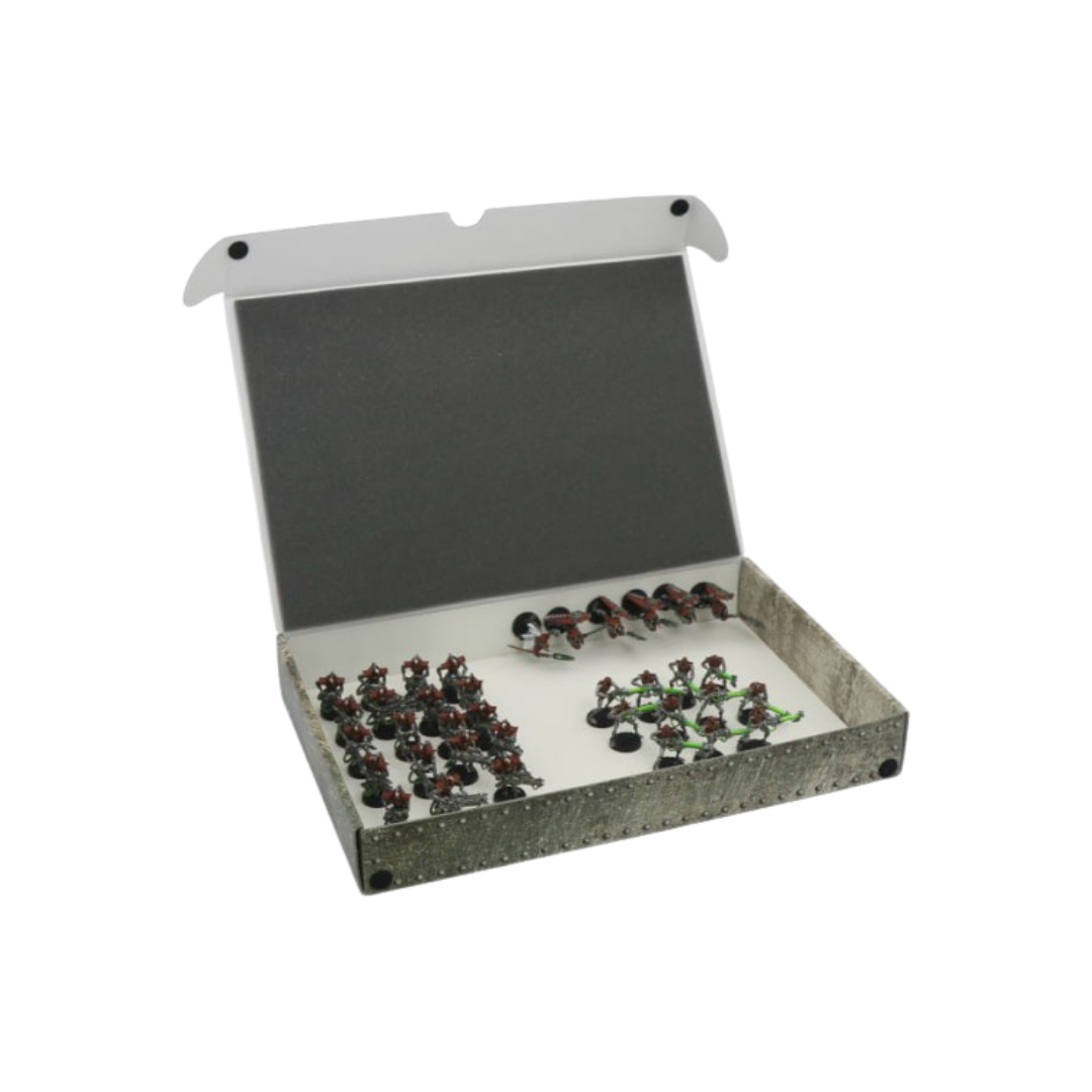 Full-size Standard Box for magnetically-based miniatures + metal plate on the in