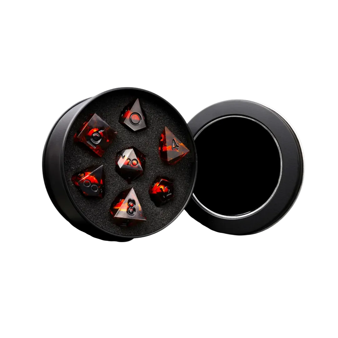 Evil Eye Liquid Core RPG Dice Set (7 Stück)-Baron of Dice-Radaddel