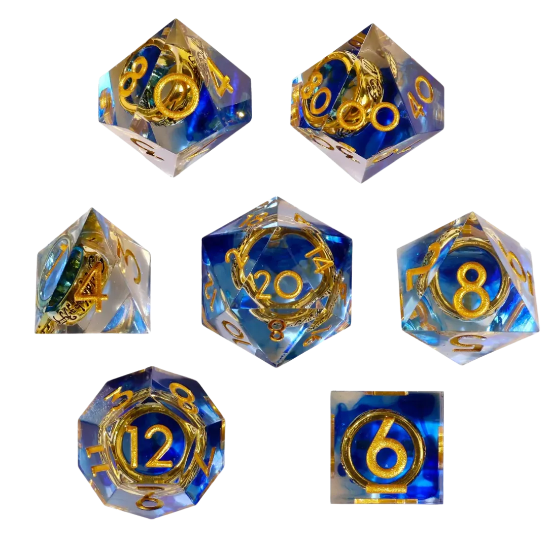 Lost Ring Sharp Edge RPG Dice Set (7 Stück)-Baron of Dice-Radaddel