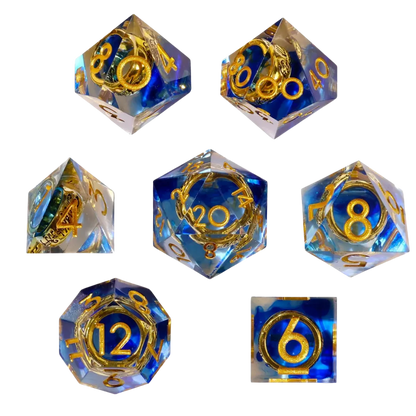 Lost Ring Sharp Edge RPG Dice Set (7 Stück)-Baron of Dice-Radaddel