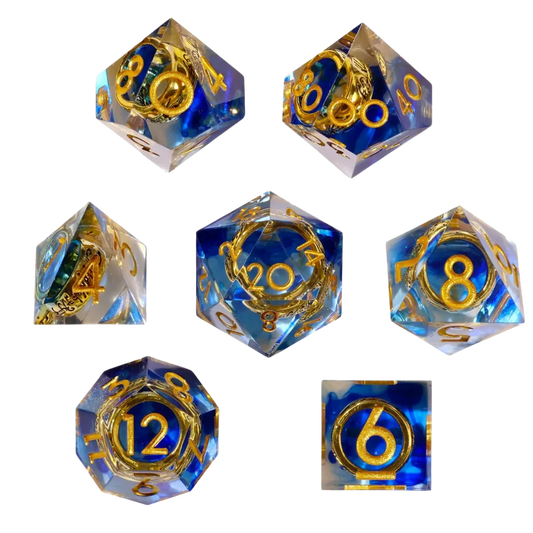 Lost Ring Sharp Edge RPG Dice Set (7 Stück)-Baron of Dice-Radaddel