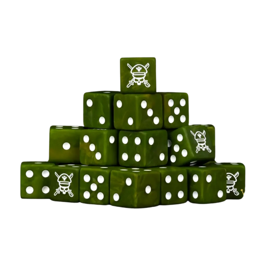 Military Sergeant, Camo Dice 16mm Square (25 Stück)-Baron of Dice-Radaddel