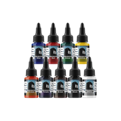 Pro Acryl Expansion Set #2 - Transparents 2.0 (9x22ml)-Monument Hobbies-Radaddel
