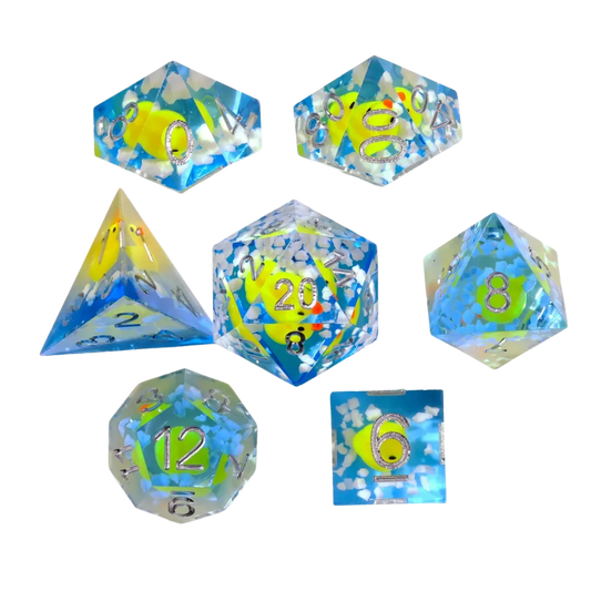 Rubber Duck Sharp Corner RPG Dice Set (7 Stück)-Baron of Dice-Radaddel