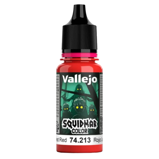 Squidmar Color 213 - Deadliest Red 18 ml-Vallejo-Radaddel