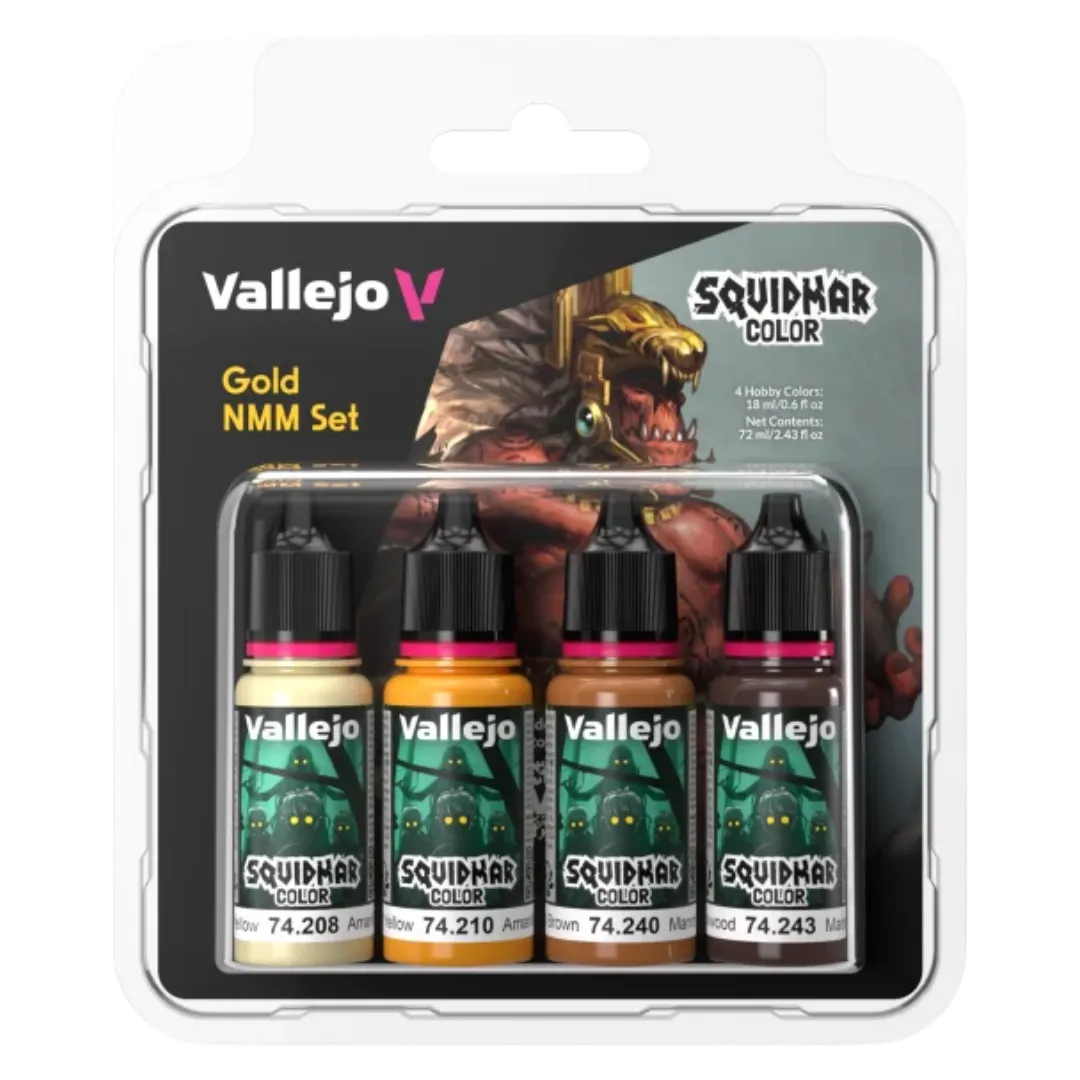 Squidmar Color - Gold NMM set (4)-Vallejo-Radaddel