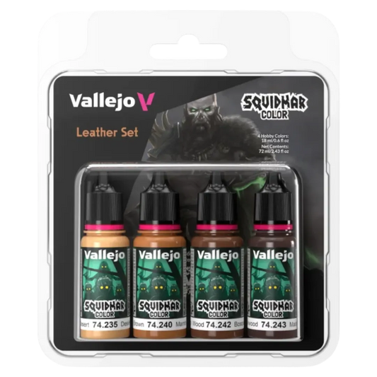 Squidmar Color - Leather set (4)-Vallejo-Radaddel
