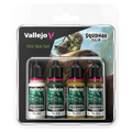 Squidmar Color - Ork Skin set (4)-Vallejo-Radaddel