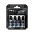 TMM Obsidian Black Paint Set-Vallejo-Radaddel
